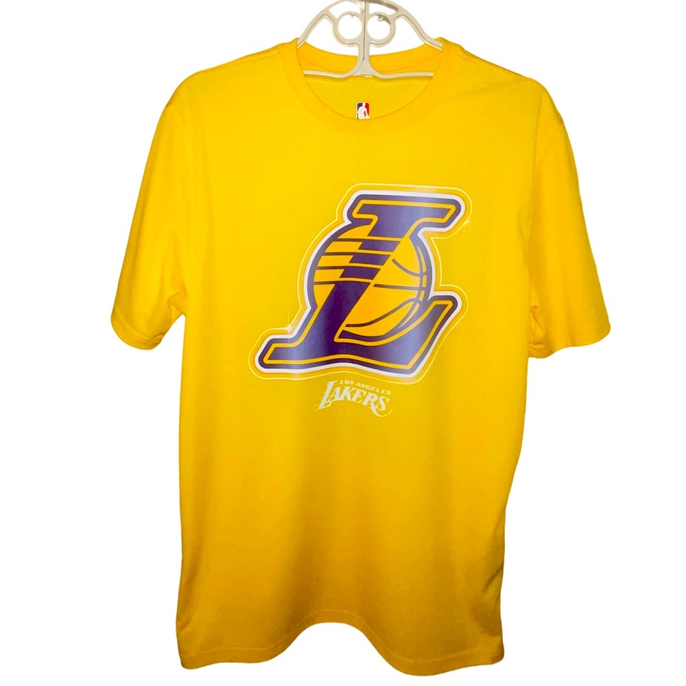 Unisex LA Lakers LeBron James #6 Shirt Gold/Yellow Medium EUC Performance Wear